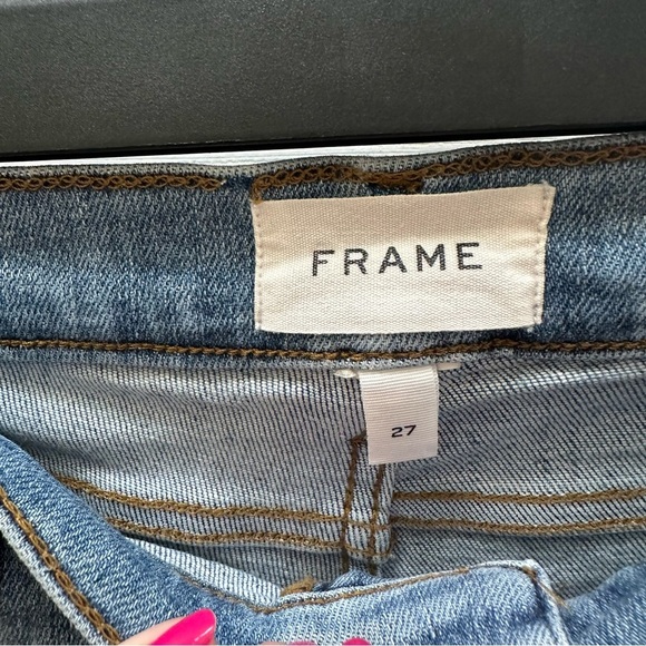 Frame Denim Light Blue Jeans le high straight 27 - Picture 5 of 8
